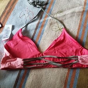 Reversible pink patagonia bikini top
